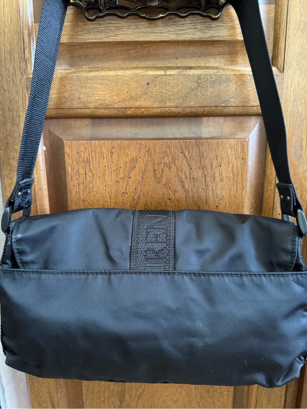 LAUREN Ralph Lauren Black Nylon Shoulder/ Hand Bag - Picture 2 of 10